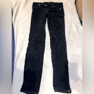 Black corduroy pants